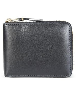 Comme des Garçons Leather Line Zip Wallet - Grey