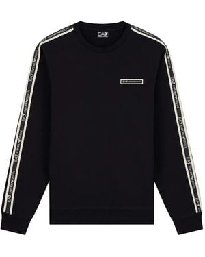 EA7 Logo-Tape Sweatshirt - Black