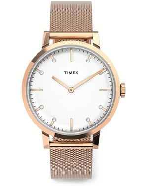 Timex Midtown Mesh-Bracelet 36Mm Watch - White