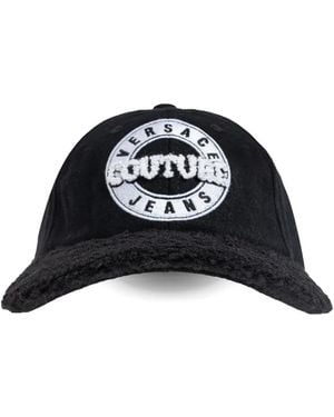 Versace Jeans Couture Logo-Patch Hat - Black