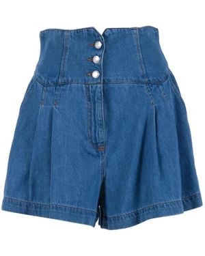 Ermanno Scervino Patch-Pocket Shorts - Blue