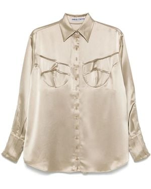 Sinéad O'Dwyer Satin Shirt - Natural