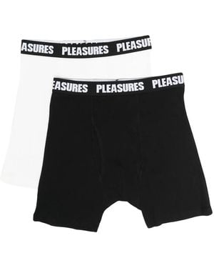 Pleasures Logo Waistband Boxers - Black