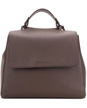 Orciani Small Sveva Soft Leather Tote Bag - Brown