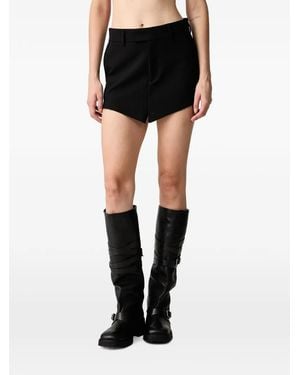 Vetements Raw-Edge Mini Skirt - Black