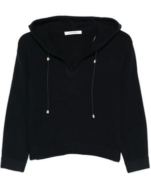 Dorothee Schumacher Modern Statements Hooded Drawstring Jumper - Black