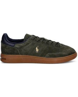 Polo Ralph Lauren Polo Pony Suede Trainers - Black