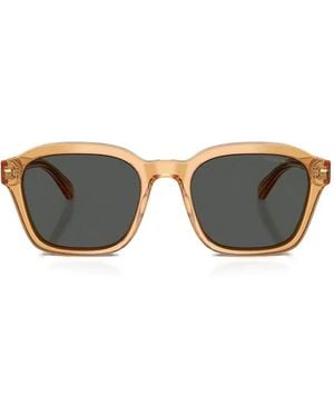 Emporio Armani Square-Frame Sunglasses - Yellow