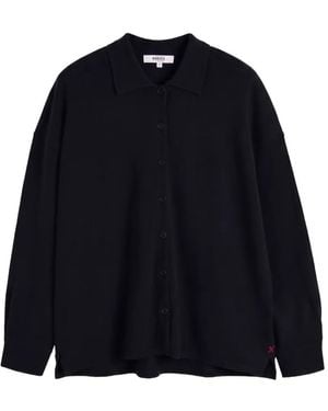 Chinti & Parker Button-Down Collared Cardigan - Blue