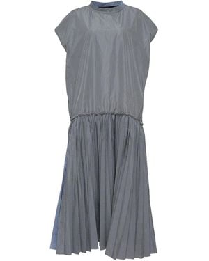 Sofie D'Hoore Pleated-panel shirt dress - Grau