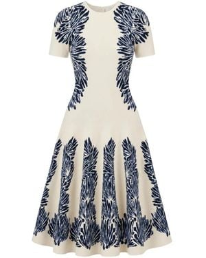 Ulla Johnson Sofie Jacquard-Knit Midi Dress - Blue