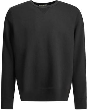 Merz B. Schwanen Ribbed-Trim Cotton Jumper - Black