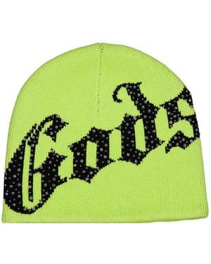 Godspeed Logo-Studded Beanie Hat - Green