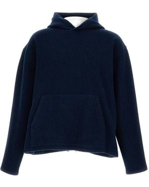 Rier Pocket Hooded Wool Jumper - Blue