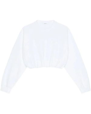Givenchy Short Fleece Sweatshirt - White