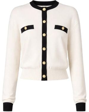 Ronny Kobo Gemma Vest Met Contrasterende Afwerking - Wit