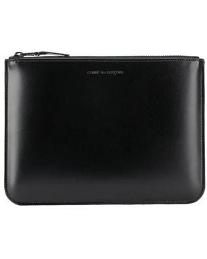 Comme des Garçons Zip Leather Wallet - Black