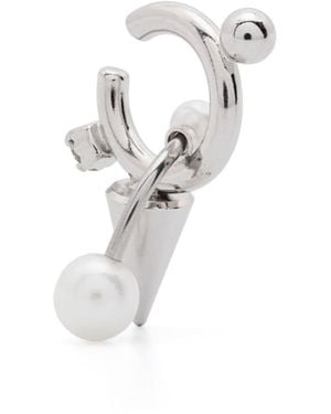 Justine Clenquet Tabby Pearl Earcuff - White