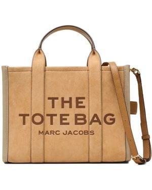 Marc Jacobs The Medium Logo-Detail Tote Bag - Metallic