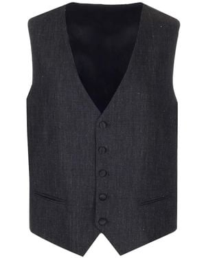 Al Duca d'Aosta Sleeveless Waistcoat - Blue