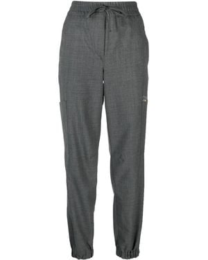 Semicouture Tapered Drawstring Trousers - Grey
