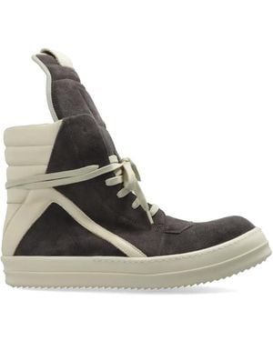 Rick Owens Baskets Montantes Geobasket À Lacets - Multicolour