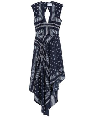 The Seafarer June Open-Back Asymmetric Dress - Blue