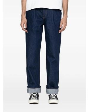 Naked & Famous Vaqueros Con Pinzas - Azul