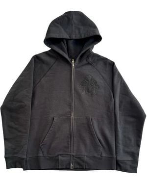 Chrome Hearts Triple Cross Patch Hoodie - Black