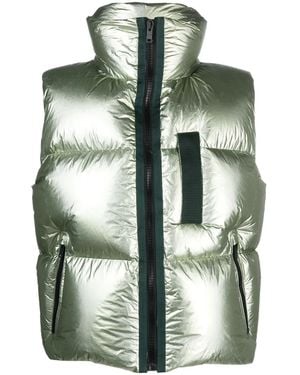 Givenchy Laminated Down Gilet - Green