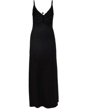Christopher Esber Droplet Crystal Ruched Maxi Dress - Black