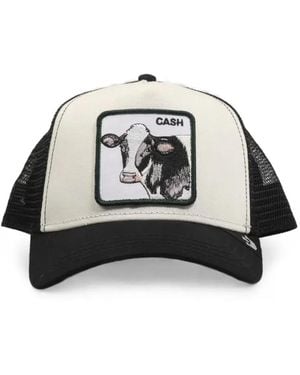 Goorin Bros Cash Cow Patch-Detail Mesh-Panel Baseball Cap - Black