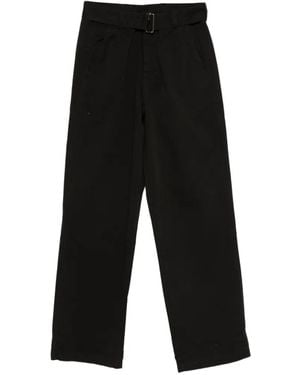 Laneus Belted Trousers - Black