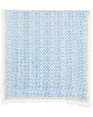 Hemisphere Patterned Scarf - Blue