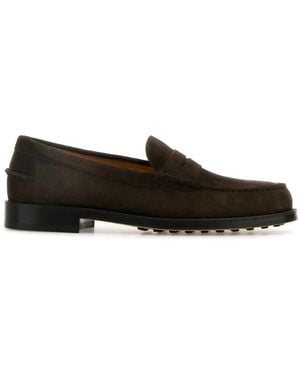Tod's Suede Loafers - Black