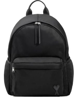 Ami Paris Marcel Padded Backpack - Black