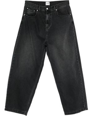 Arte' Five Pockets Straight Trousers - Grey