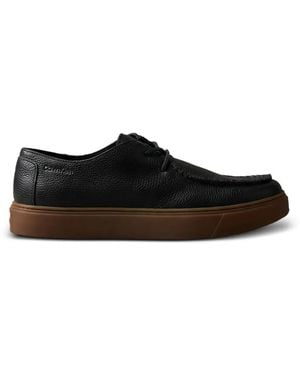 Calvin Klein Strukturierte Segelschuhe - Schwarz