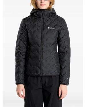Columbia Delta Ridge Ii Hooded Puffer Jacket - Black