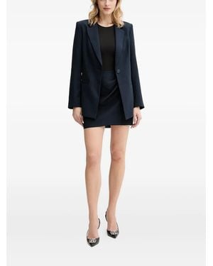 ARMANI EXCHANGE Logo-Patch Mini Skirt - Black