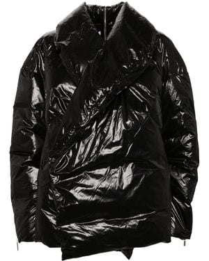 Helmut Lang Hook-And-Eye Puffer Jacket - Black