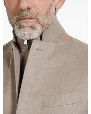 ZEGNA Cashmere Blazer - Natural