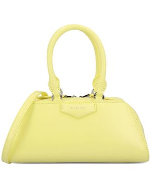 Givenchy Mini Antigona Calfskin Cross Body Bag - Yellow