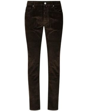 Jacob Cohen Jeans Met Ribfluwelen Effect - Zwart