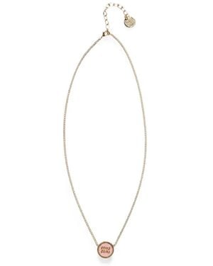 Miu Miu Collar De Metal - Blanco
