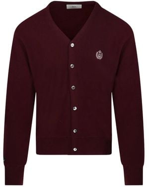 DUNST Cardigan Con Ricamo - Viola