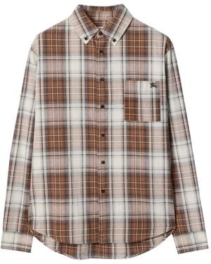 Burberry Chemise Madras Boutonnée À Carreaux - Multicolour