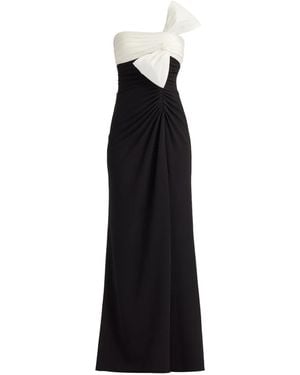 Tadashi Shoji Bow Slit Maxi Dress - Black