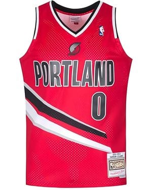 Mitchell & Ness Nba Portland Trail Blazers Alternate Jersey - Red