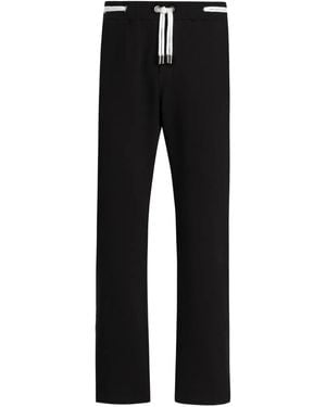 Dolce & Gabbana Drawstring-Waist Track Trousers - Black